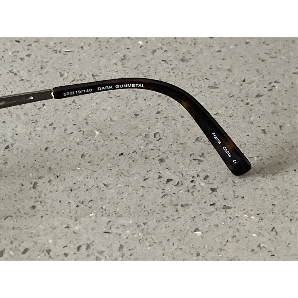 Caravelle By Bulova Ghent Eyeglasses Frames ONLY Dark Gunmetal Brown 50-19-140